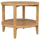 Camillo 2-piece Round Coffee and End Table Set Maple