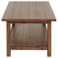 Payne 2-piece Coffee and End Table Set Distressed Brown