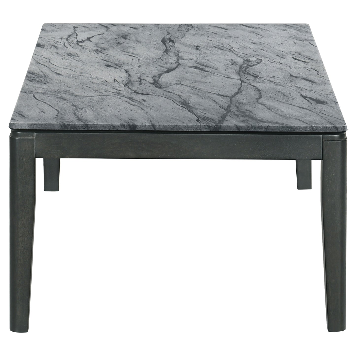 Mozzi 2-piece Coffee and End Table Set Grey Faux Marble