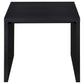 Knapp Engineered Wood Square Side End Table Black