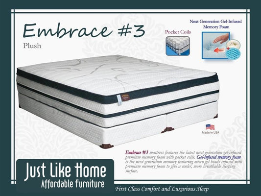 King Embrace Luxury Gel-Infused Memory Foam Mattress