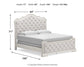 Arlendyne California King Upholstered Bed with Mirrored Dresser