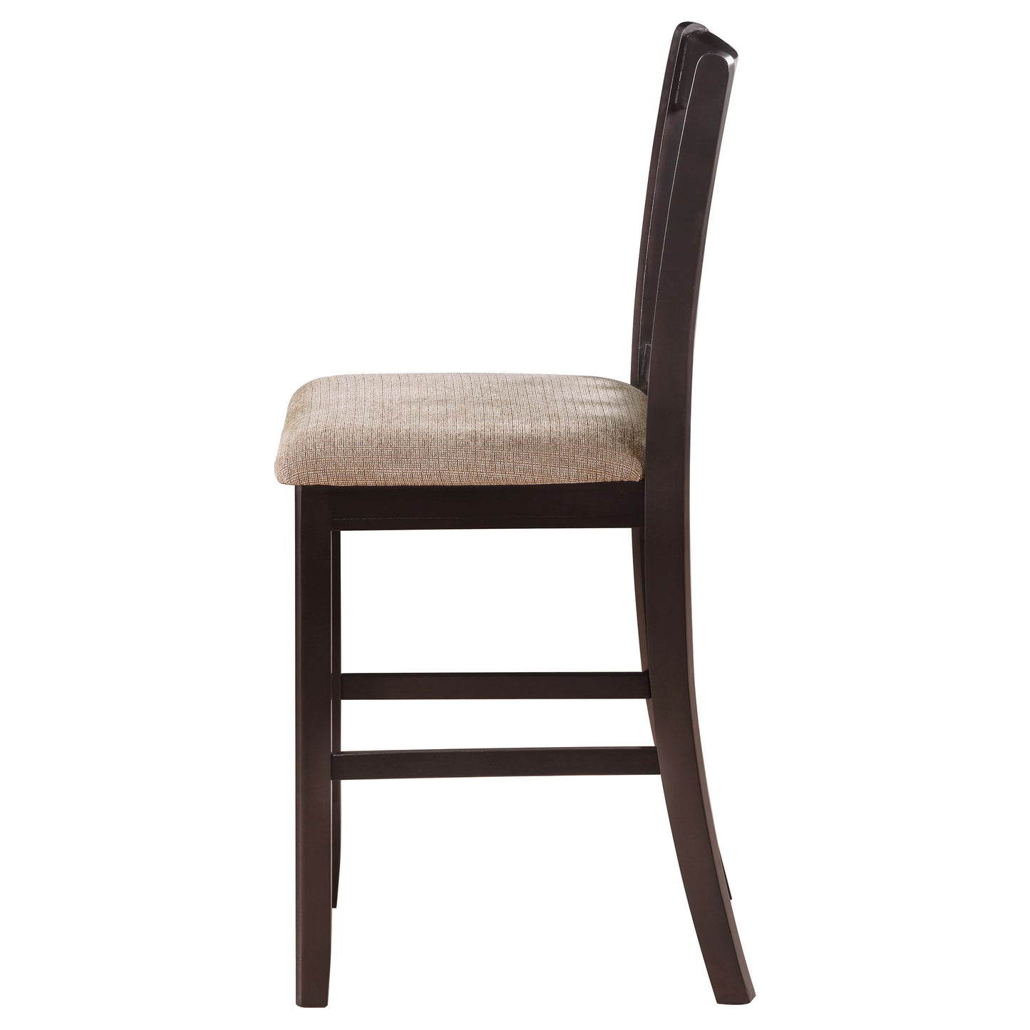 Lavon Wood Counter Chair Tan and Espresso (Set of 2)