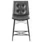 Aiken Upholstered Tufted Counter Chair Charcoal (Set of 2)