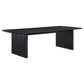 Brookmead 100-inch Extension Leaf Dining Table Black