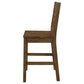 Coleman Wood Counter Chair Rustic Golden Brown (Set of 2)