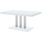 Brooklyn Rectangular 63-inch Dining Table White High Gloss