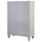 Sandy Beach 8-drawer Door Chest Cream White