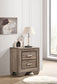 Kauffman 2-drawer Nightstand Washed Taupe