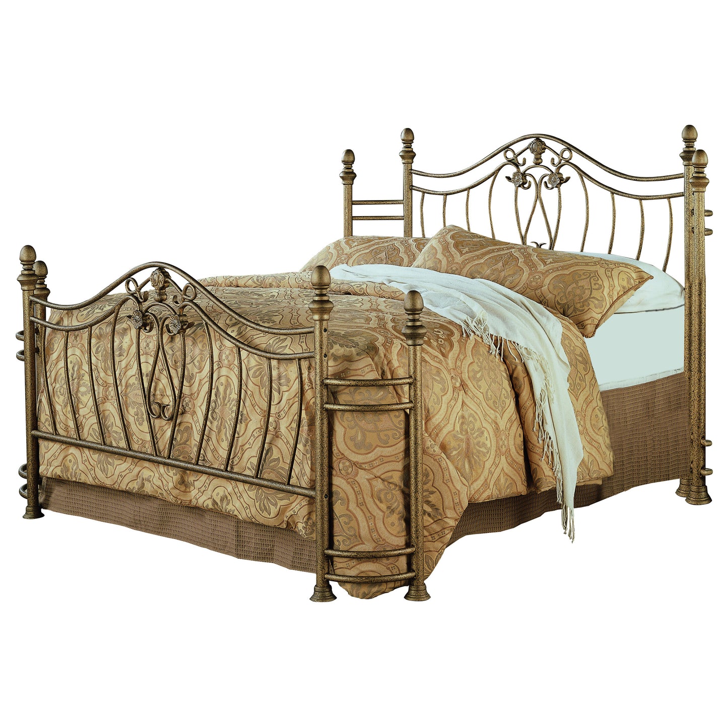 Sydney Queen Headboard and Footboard Brushed Gold