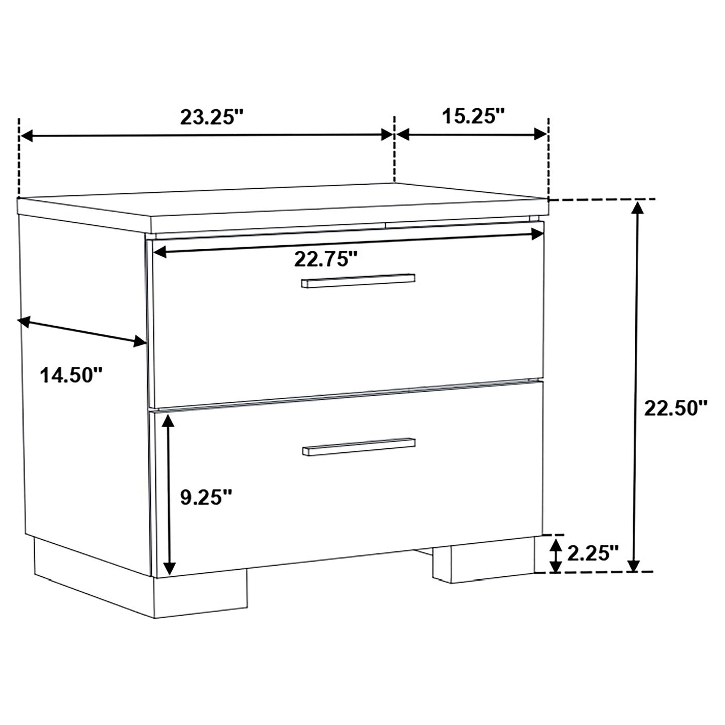 Jeremaine 4-piece Queen Bedroom Set White