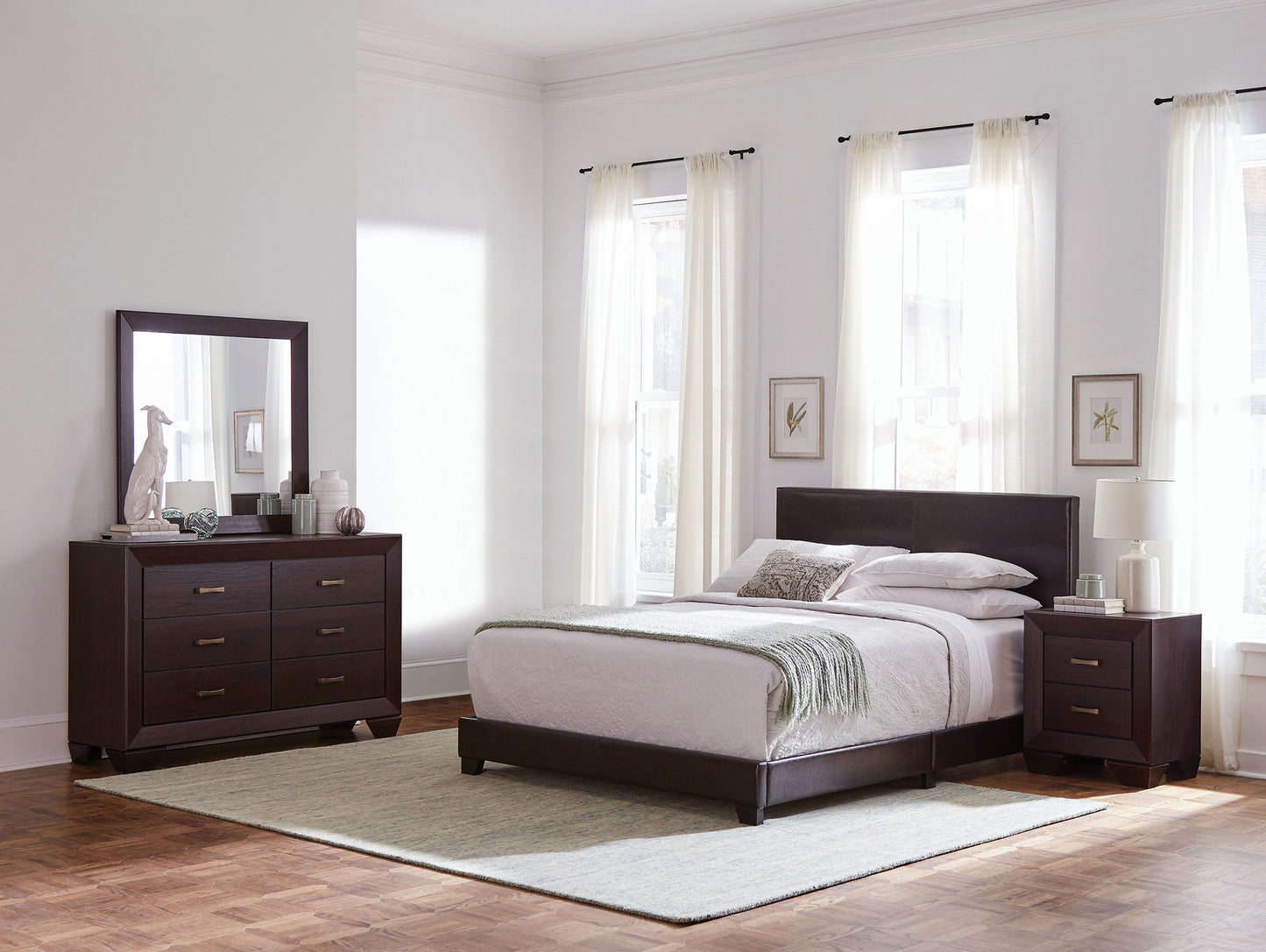 Dorian 4-piece Full Bedroom Set Dark Cocoa