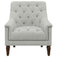 Avonlea Fabric Upholstered Sloped Arm Chair Grey Fabric