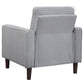 Bowen Upholstered Track Arm Tufted Accent Chair Grey