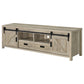 Madra 2-door Engineered Wood 79" TV Stand Distressed Pine