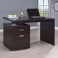 Irving 47-inch 2-drawer Office Computer Desk Cappuccino