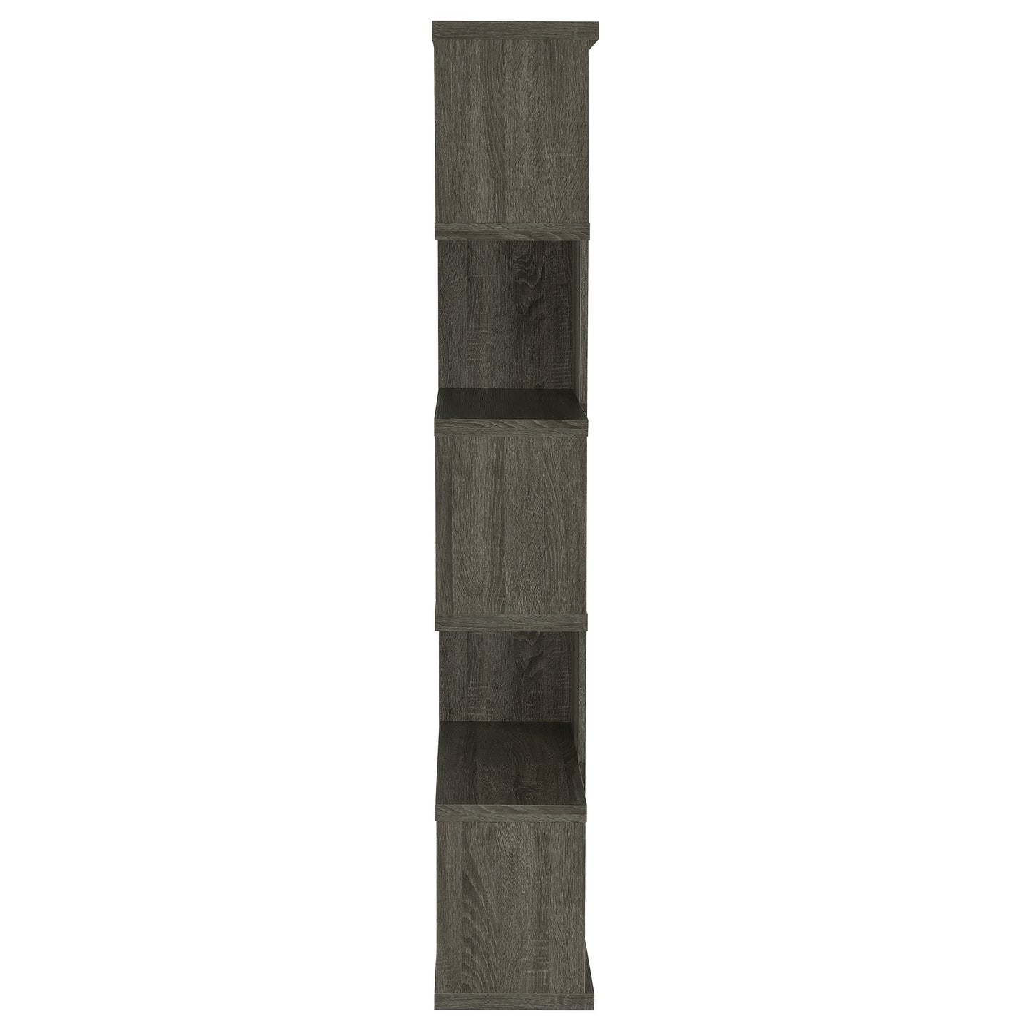 Joey 71-inch 5-shelf Bookshelf Weathered Grey