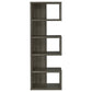 Joey 71-inch 5-shelf Bookshelf Weathered Grey