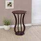 Elton Round Wood Top Accent Side Table Cherry