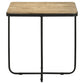 Elyna Square Stone Top Accent Side Table Beige