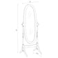 Foyet Wood Adjustable Full Length Cheval Mirror White